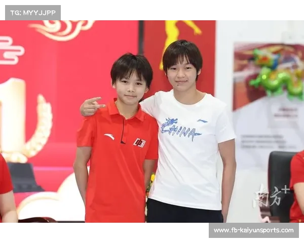 运动员热身区，全红婵与队友练习陆上动作